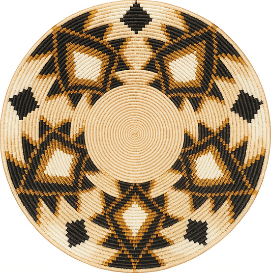 Handcrafted Ethiopian Rekepot – Natural Diamond Pattern