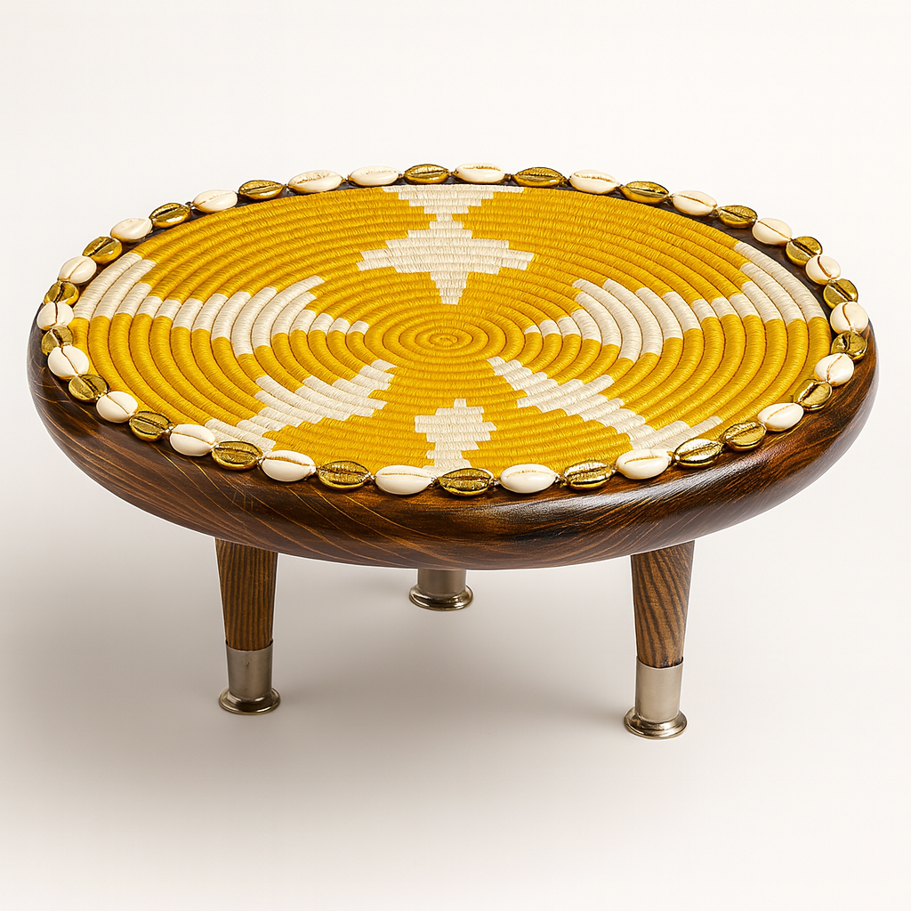 Handcrafted Ethiopian Rekepot – Golden Cross Pattern